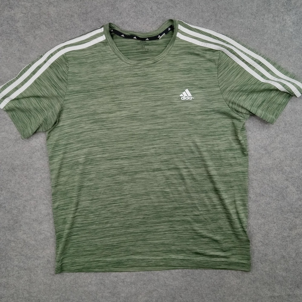 Adidas Shirt Mens Medium Green AEROREADY Primegreen Short Sleeve Top H32714‎